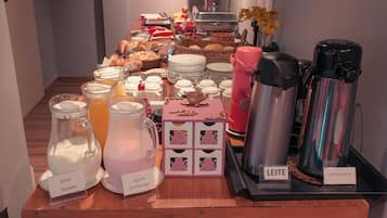 Free daily self-service breakfast