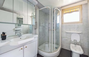 Shower, hair dryer