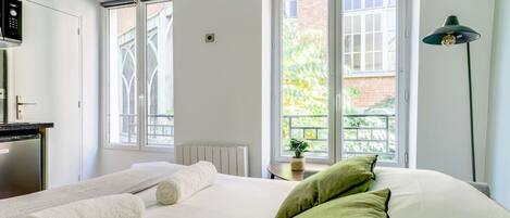1 chambre, bureau, Wi-Fi gratuit, draps fournis