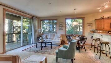 TV, fireplace, DVD player