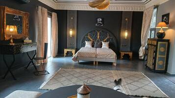 Premium bedding, pillow-top beds, in-room safe, individually decorated