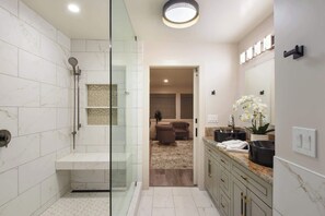 Een douche, een haardroger