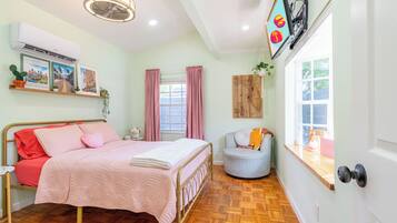 1 室のベッドルーム、アイロン / アイロン台、WiFi (無料)、ベッドシーツ