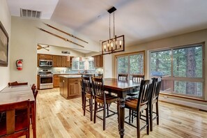 Dining - Nestled Pines Retreat | Hot Tub, Pool Tahoe, Foosball, +More! (South Lake Tahoe)