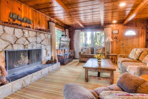 TV, fireplace, DVD player