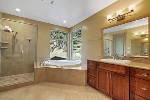 Douche, séchoir à cheveux