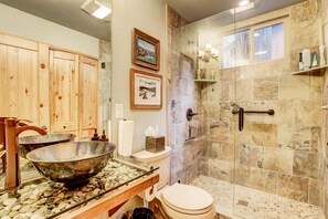 Shower, hair dryer