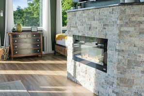 Interior - Views! Private Hot tub and Fire Pit! Lux Couple's Retreat (Omaha)