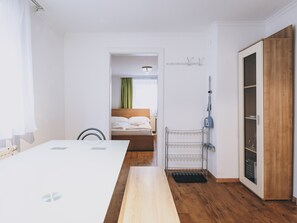 1 bedroom, iron/ironing board, travel crib, free WiFi