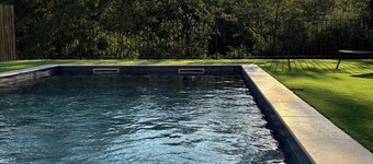Spacious house with private pool on the river.