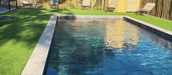 Spacious house with private pool on the river.