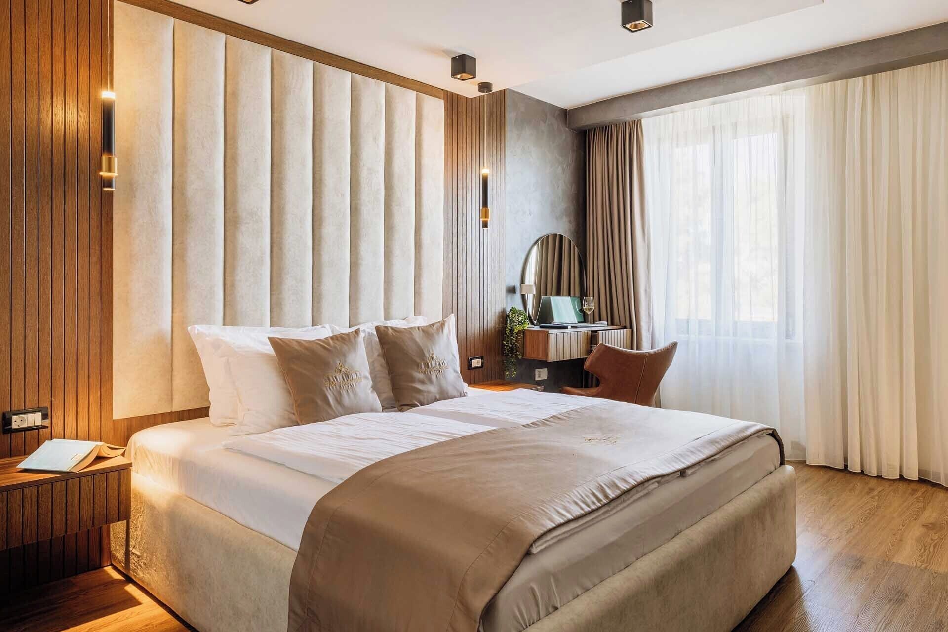 デラックス ダブルルーム シービュー | ミニバー、セーフティボックス (室内)、デスク、ノートパソコン用作業スペース