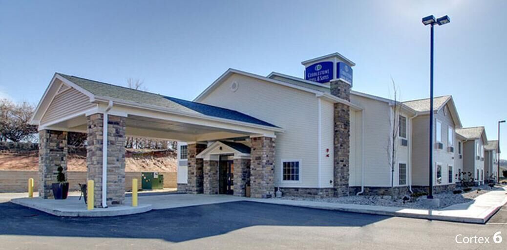 Voorkant van accommodatie