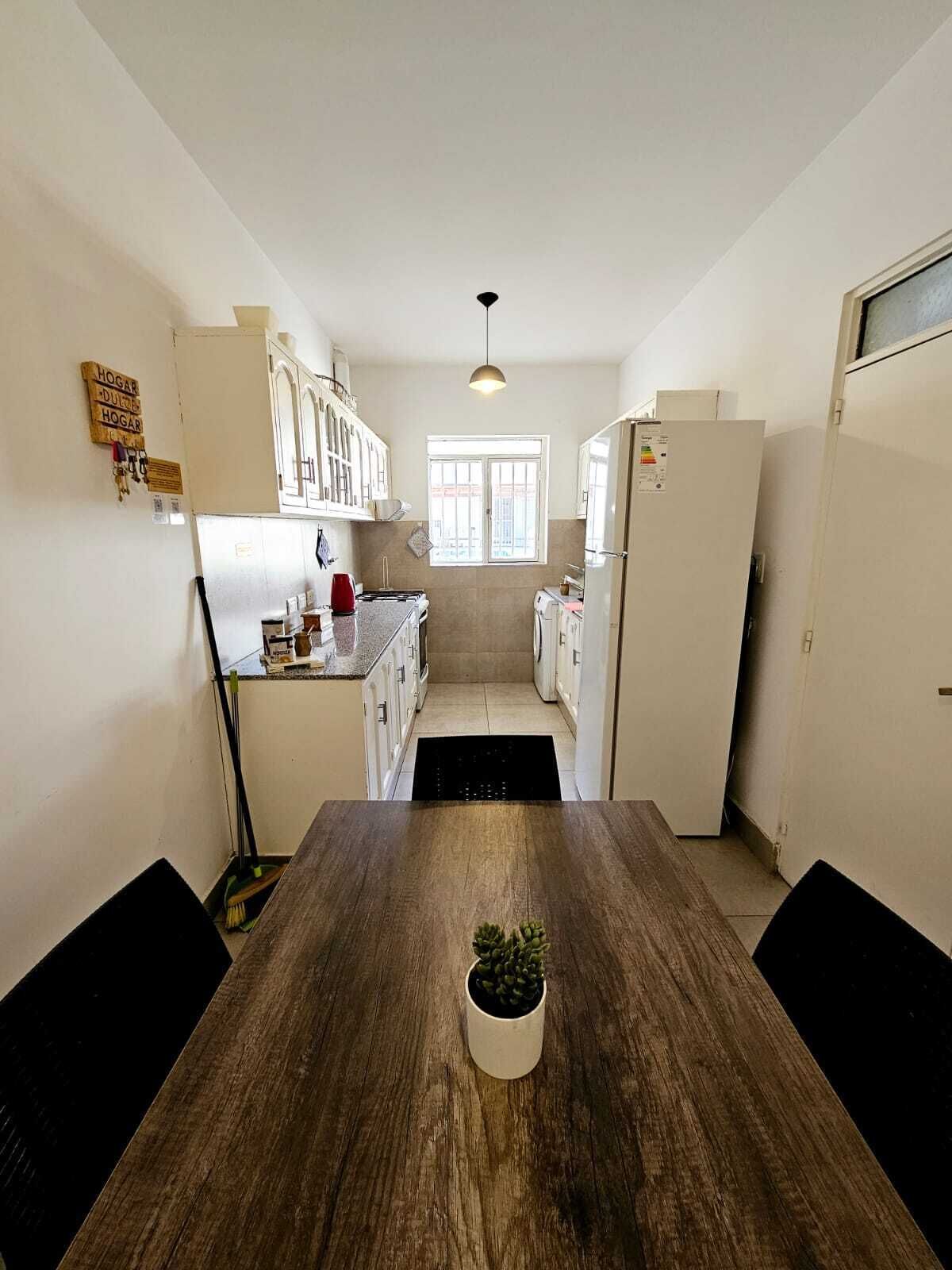 Fridge, microwave, oven, coffee/tea maker