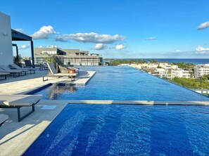 Pool - Charming 1-bedroom apartment in superb Playa del Carmen with WiFi, AC (Playa del Carmen)