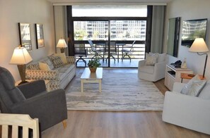 TV, stereo - Partial Beach View 2 Bedroom Condo (Longboat Key)