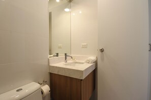 Appartamento (2008) | Bagno | Asciugacapelli, asciugamani, sapone, shampoo