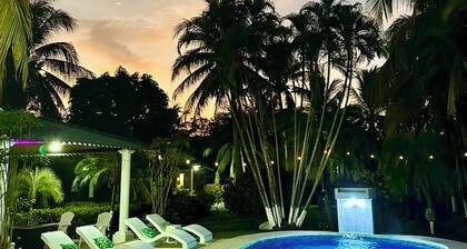 Tropical Zen - Spacious 4-bedroom villa with WiFi, AC in beautiful Los Cobanos