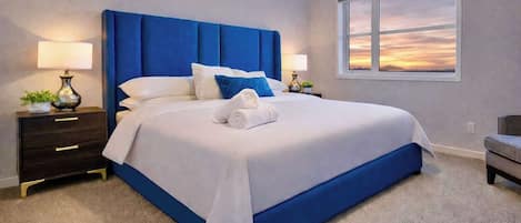 4 habitaciones, tabla de planchar con plancha, cuna de viaje y wifi