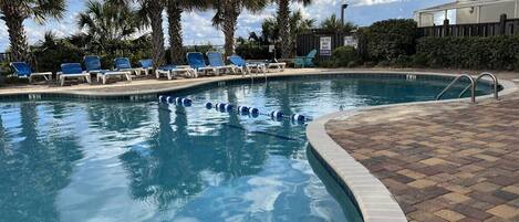 Indoor pool, a heated pool