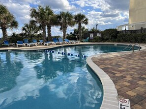 Indoor pool, a heated pool - PR-1902 Oceanfront Studio, 19th floor oceanfront Studio at the Palace (Myrtle Beach)