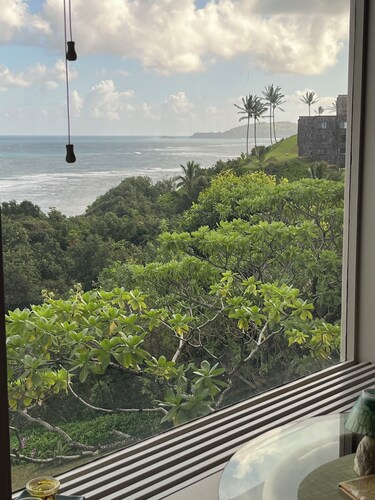 Secluded Oceanfront Cottage- in Princeville – Private large Spa & Stunning Views