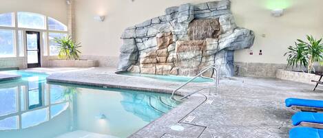 Indoor pool, a heated pool