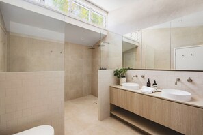 Shower, hair dryer