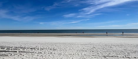Accommodatie ligt op het strand, ligstoelen