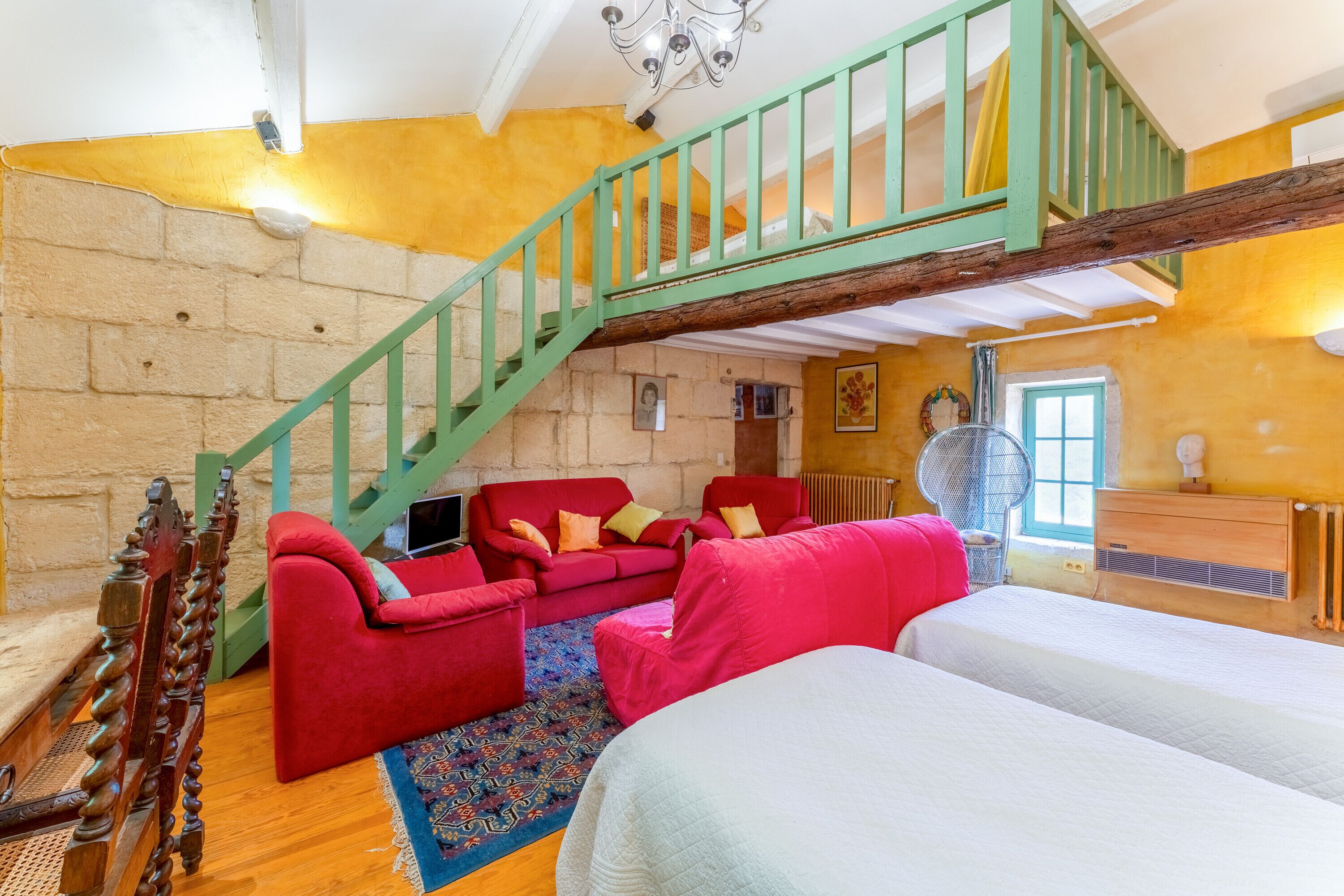 Televisie en een tafeltennistafel