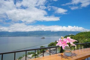 Uitzicht vanuit accommodatie