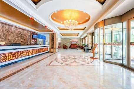 Lobby lounge. Korla Apricot Business Hotel
