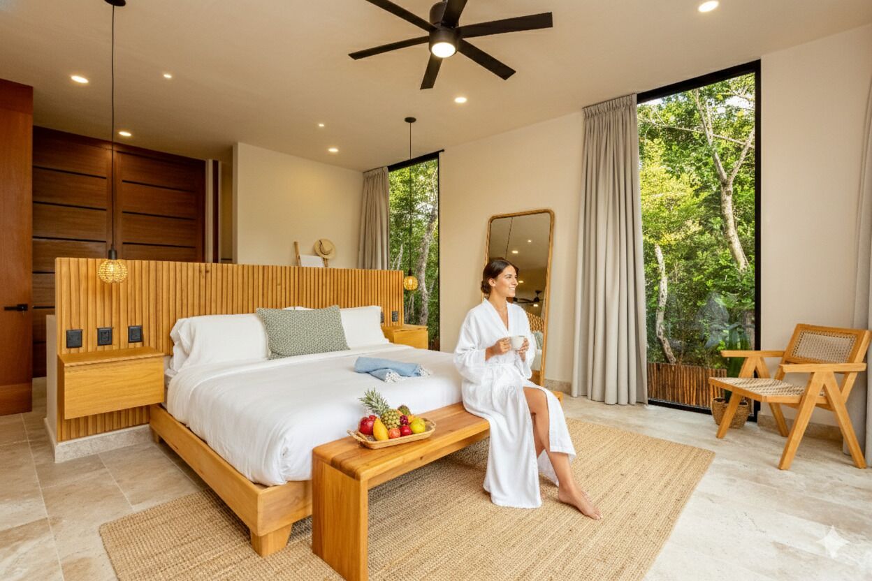 5 habitaciones y ropa de cama de alta calidad 