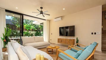 90-inch Smart TV with satellite channels