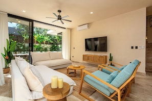 90-inch Smart TV with satellite channels