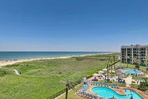 A heated pool - Beachfront Luxury with Resort Pools, Hot Tubs, Tennis Courts & More! (South Padre Island)