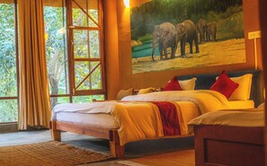 Deluxe Double or Twin Room, Pool View | Desk, laptop workspace, free WiFi - Jungle Adventure World Hotel Pvt. Ltd (Sauraha)