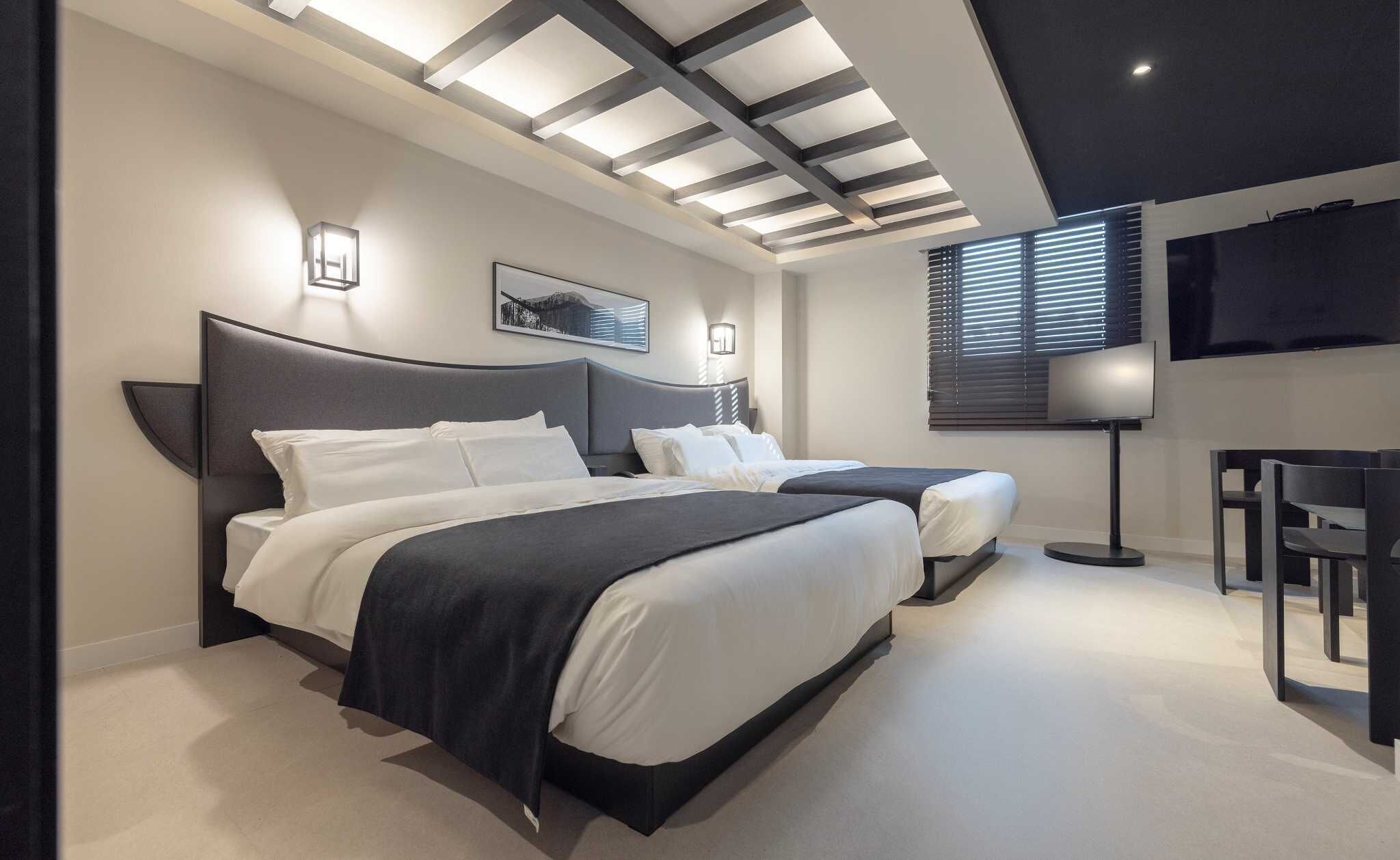 Signature Sauna(A) | 特色装修、办公桌、笔记本电脑工作区、遮光窗帘