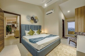 Apartment, 3 Bedrooms, Balcony, Pool View | 3 bedrooms, blackout curtains, iron/ironing board, free WiFi - Alaya Stays Veera Serina 3 BHK with Pool (Candolim)