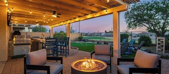 Las Colinas Golf Course!  Putting Green, Hot Tub, Outdoor Kitchen & TV!