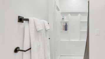 Hair dryer, towels