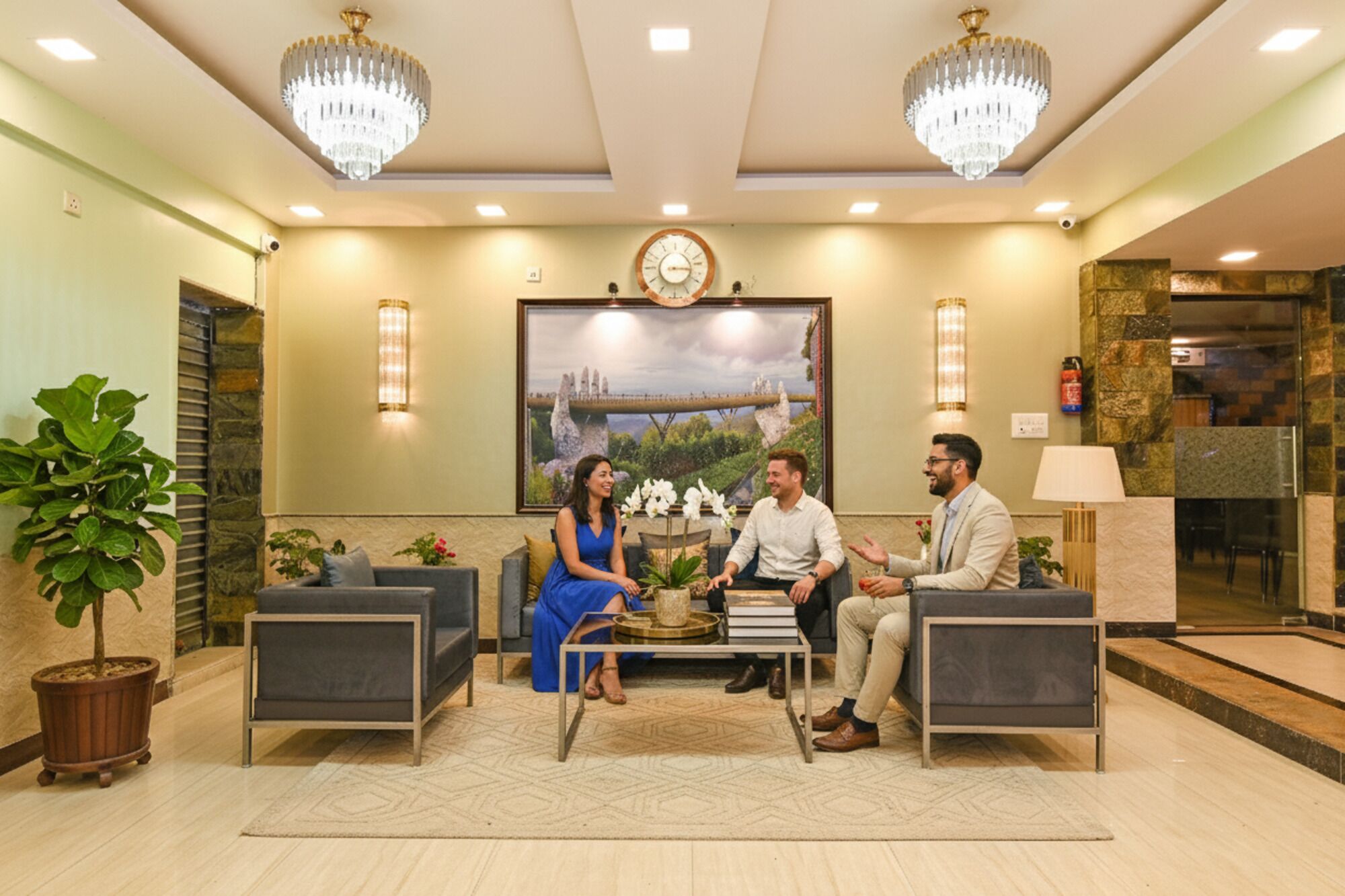 Khu tiếp khách ở sảnh