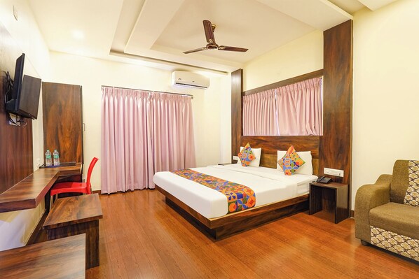 Lakens van Egyptisch katoen, luxe beddengoed, een kluis op de kamer