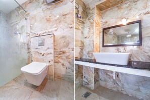 Regadera, regadera tipo lluvia, amenidades de baño gratuitas, toallas