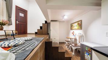 Family Twin Room | Egyptian cotton sheets, premium bedding, free minibar items, desk