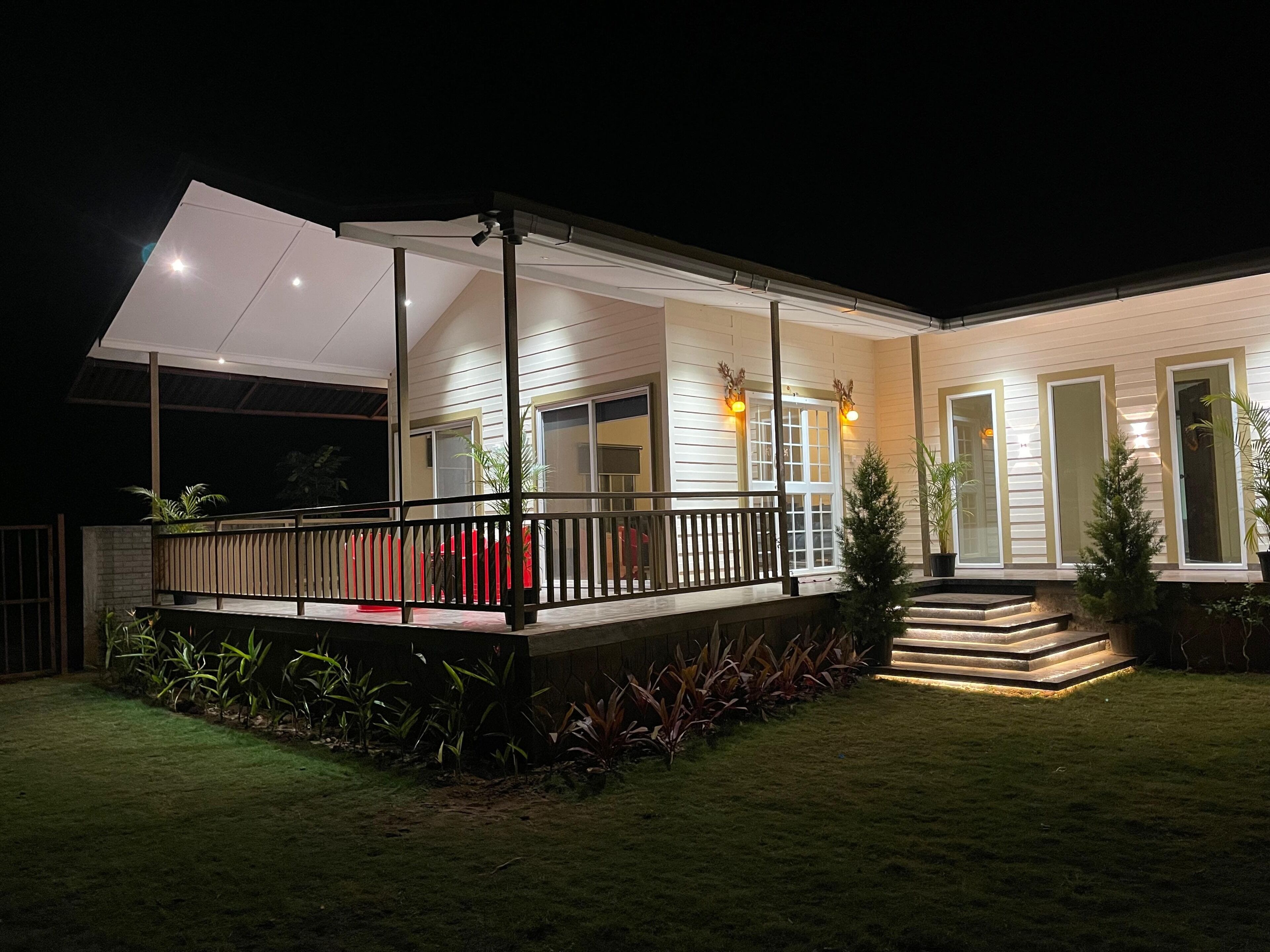 Front of property – evening/night