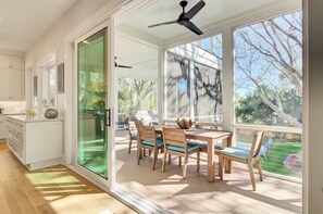 Outdoor dining - Walk to the Beach + Private Pool + Rooftop + Outdoor Dining | 3602 Cameron (Isle Of Palms)