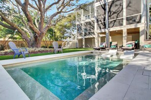 Pool - Walk to the Beach + Private Pool + Rooftop + Outdoor Dining | 3602 Cameron (Isle Of Palms)