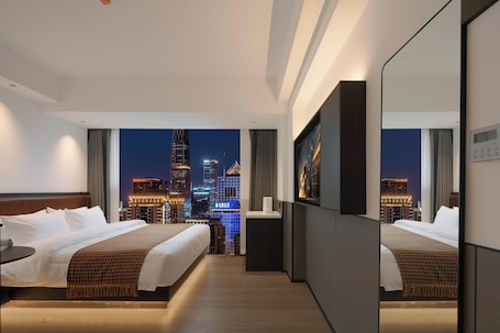 悦享大床房 | 客房景观. 麦嘉拾趣酒店 - 长沙韶山北路店