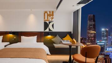 Basic Twin Room, City View | Down comforters, pillowtop beds, desk, blackout drapes